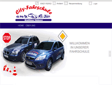 Tablet Screenshot of cityfahrschulehuebner.de